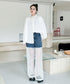 Splicing Mesh Denim